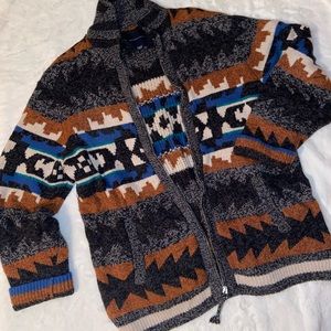 American Eagle Aztec Cardigan Sweater